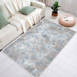 Conceptum Alfombra Azul y Gris 60 x 100 cm